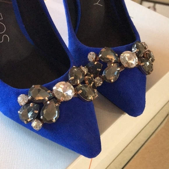Sole Society Royal Blue Suede Pumps - Picture 3 of 9